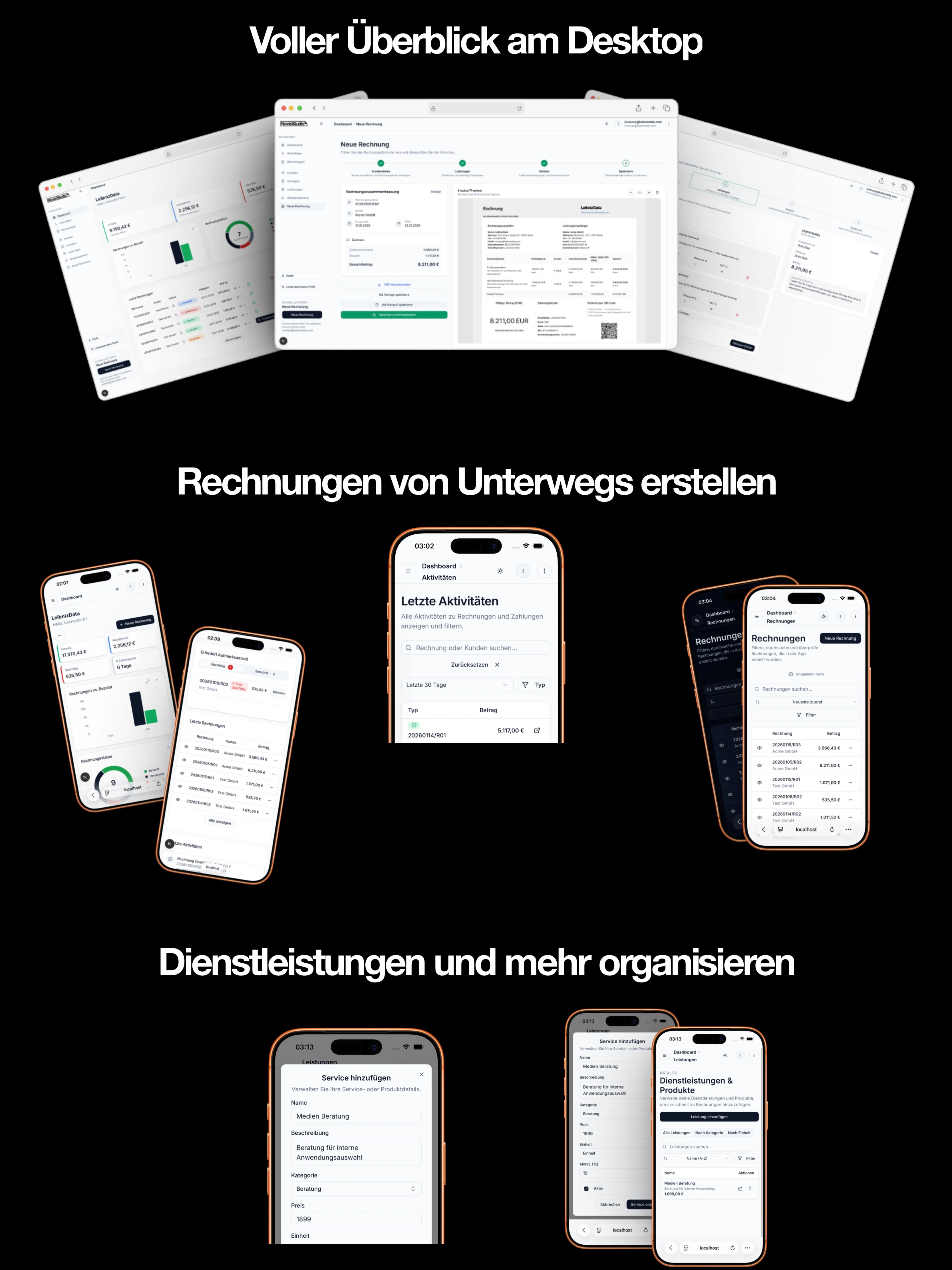 App screenshots collection